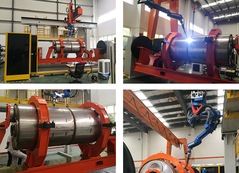 龍門(mén)式機(jī)器人焊接工作站案例！